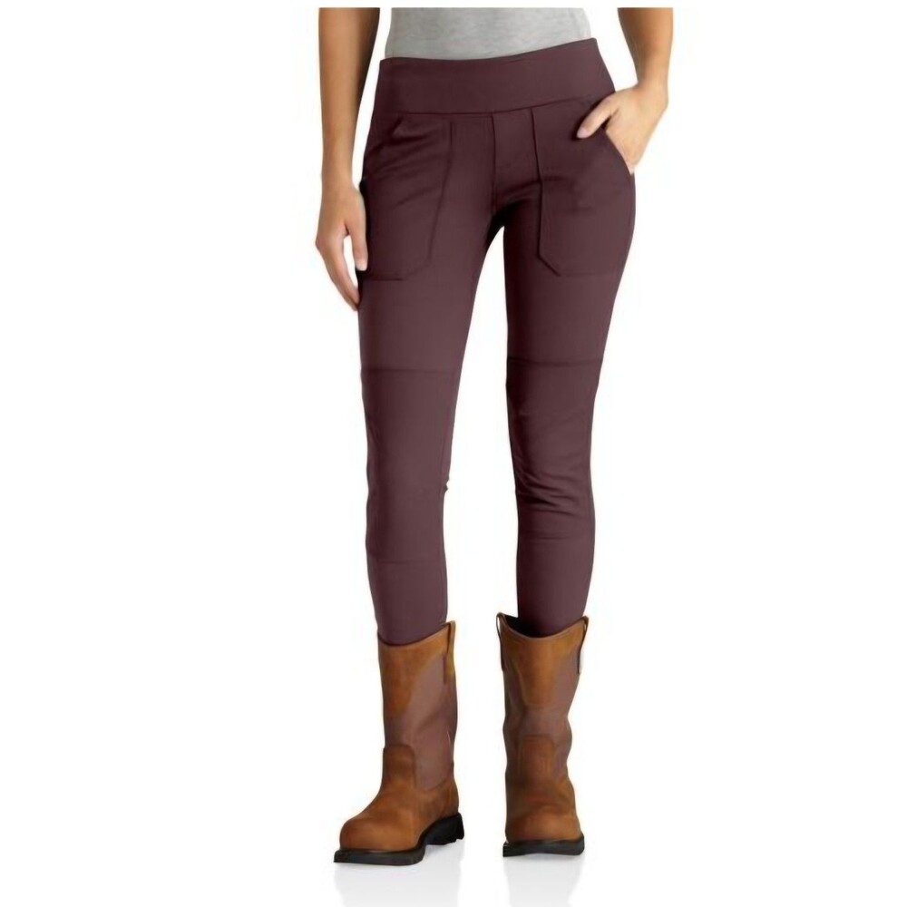 NWT Carhartt Force Fitted Midweight Utility Legging Womens 2X 20W-22W Burgundy